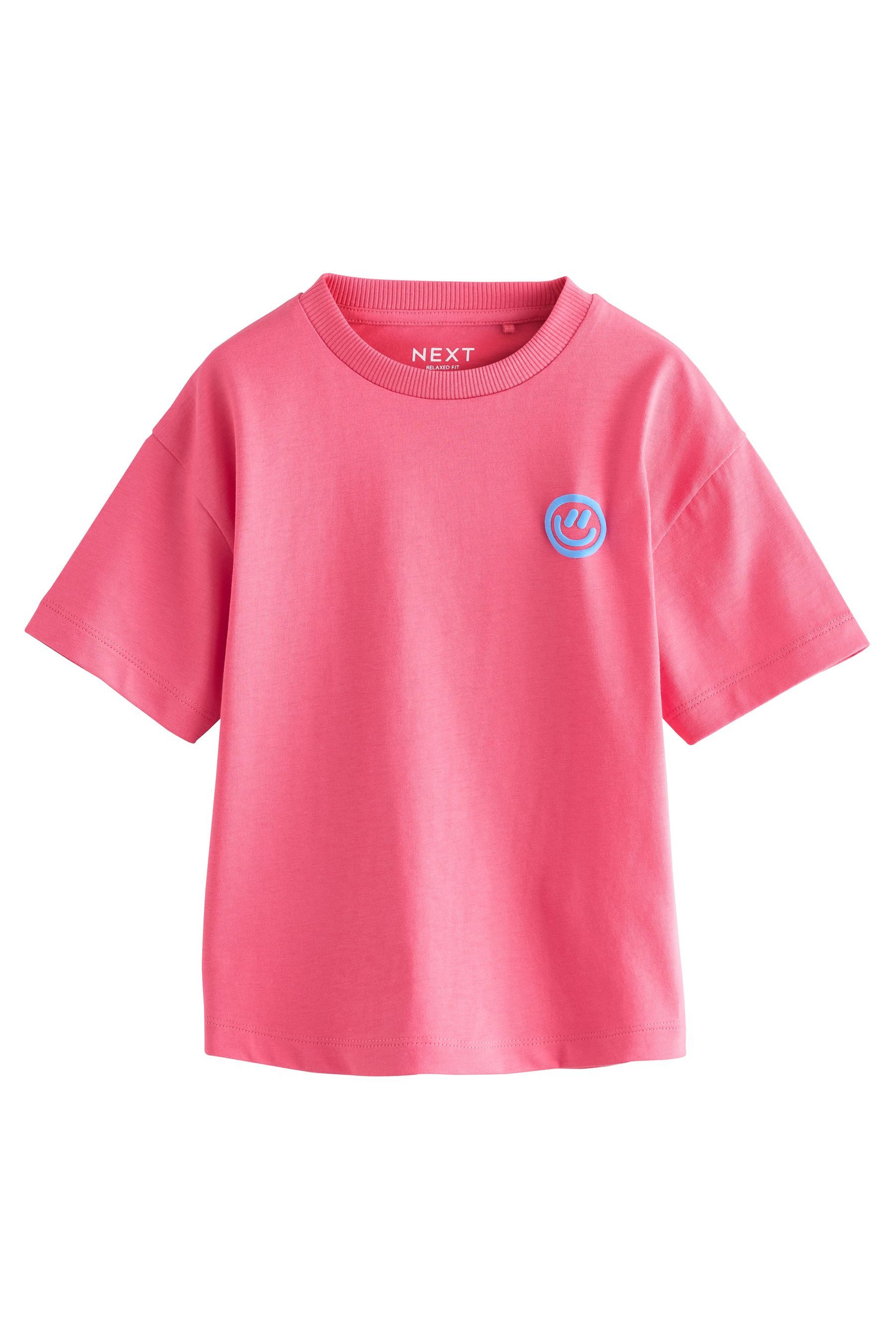 Next T-Shirt T-Shirt mit Grafik und kurzen Ärmeln, 5er-Pack (5-tlg)