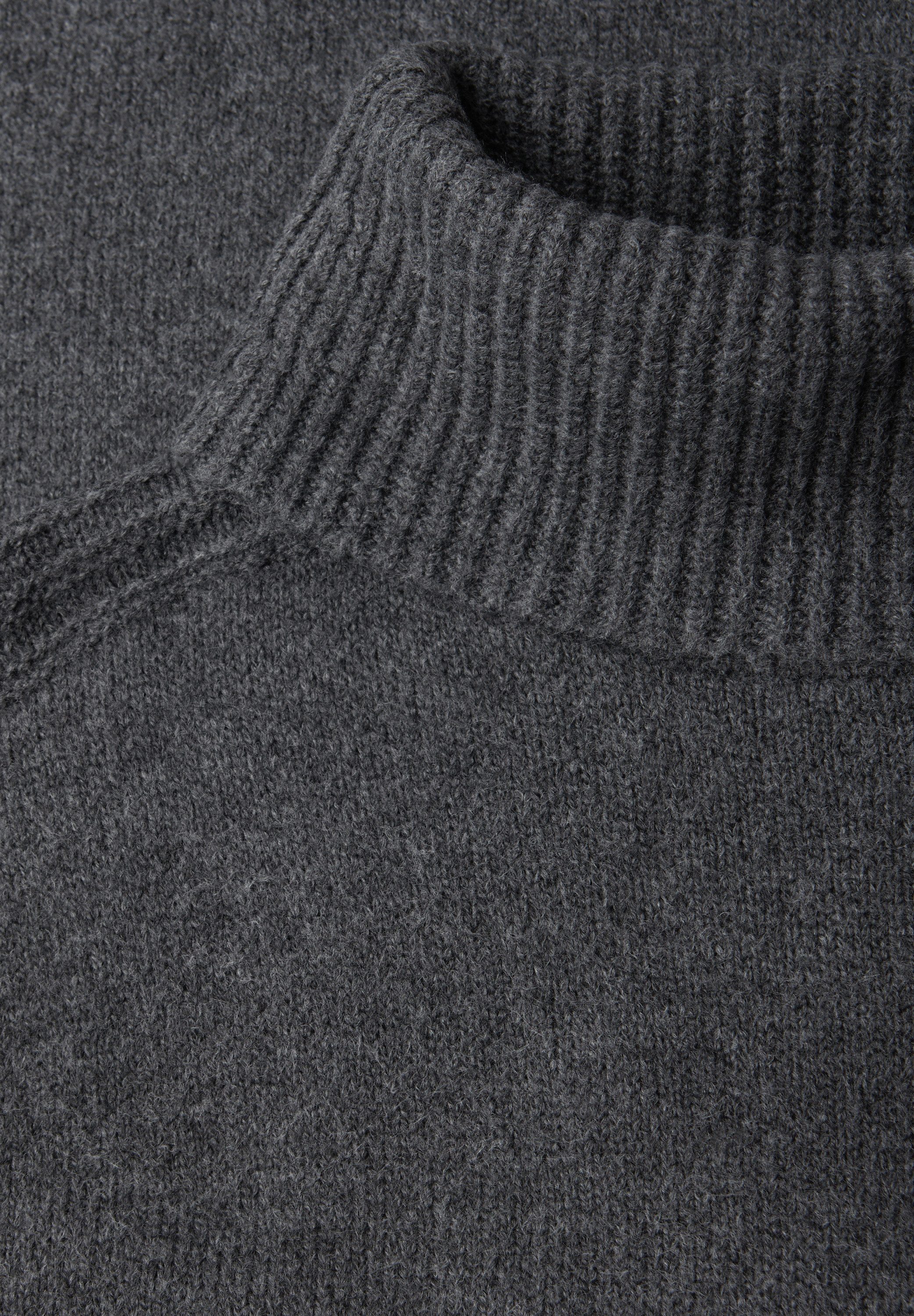 STREET ONE Rollkragenpullover mit feinem Strickmuster