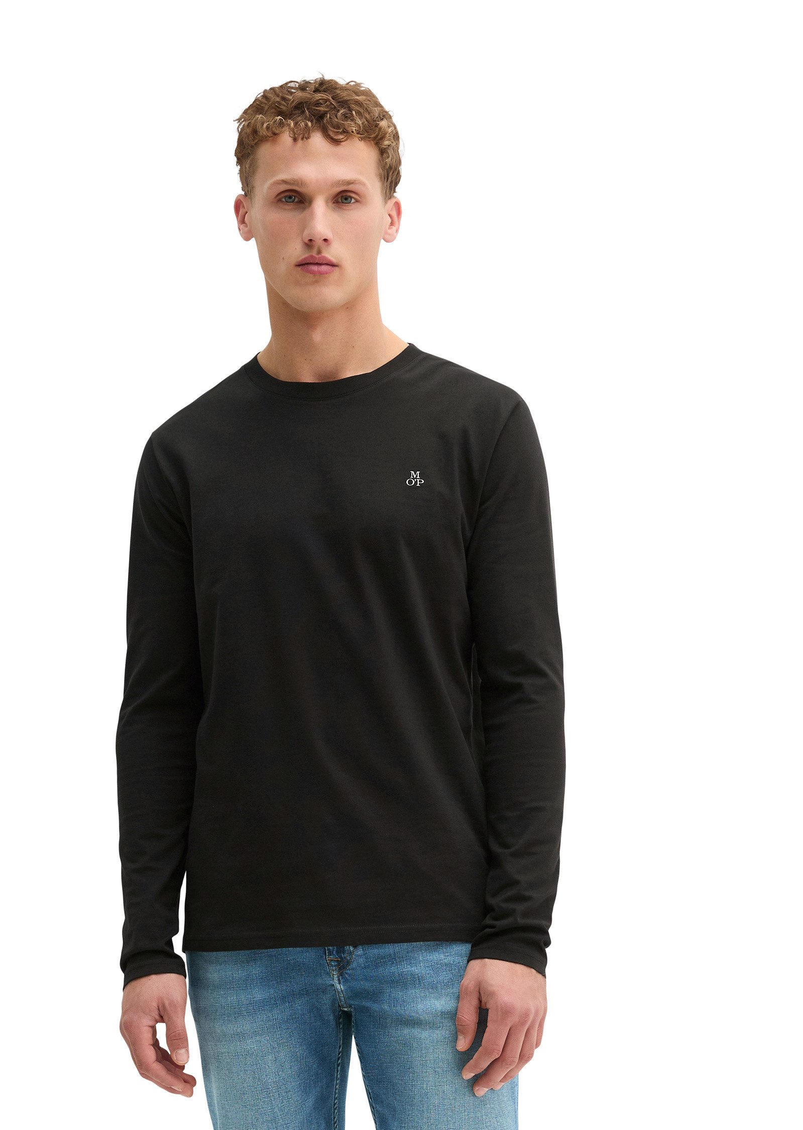 Marc O'Polo Langarmshirt aus reiner Bio-Baumwolle