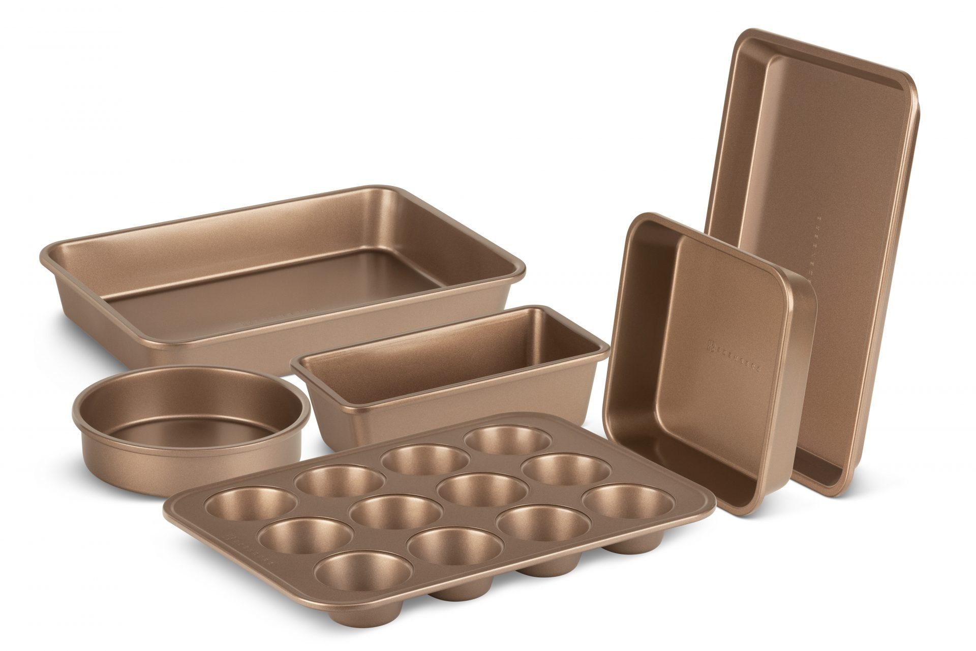 Edenberg Topf-Set Exklusives GoldTopfset Kasserolle Küchenutensilien Backutensilien, Aluminium, Keramik (20-tlg., Zeitloses Design des Topfsets. Eine ideale Geschenkidee)