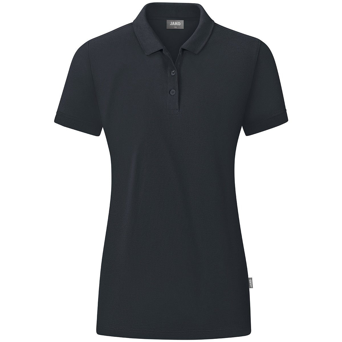 Jako Poloshirt Organic Pique (Bio-Baumwolle, 200g/m2) anthrazit/grau Damen