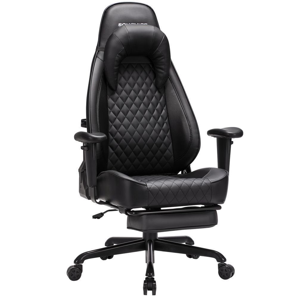 SONGMICS Gaming-Stuhl »RCG45BK«, Bürostuhl, Schreibtischstuhl, Kunstleder  (PU), ergonomische Kopfstütze online kaufen | OTTO
