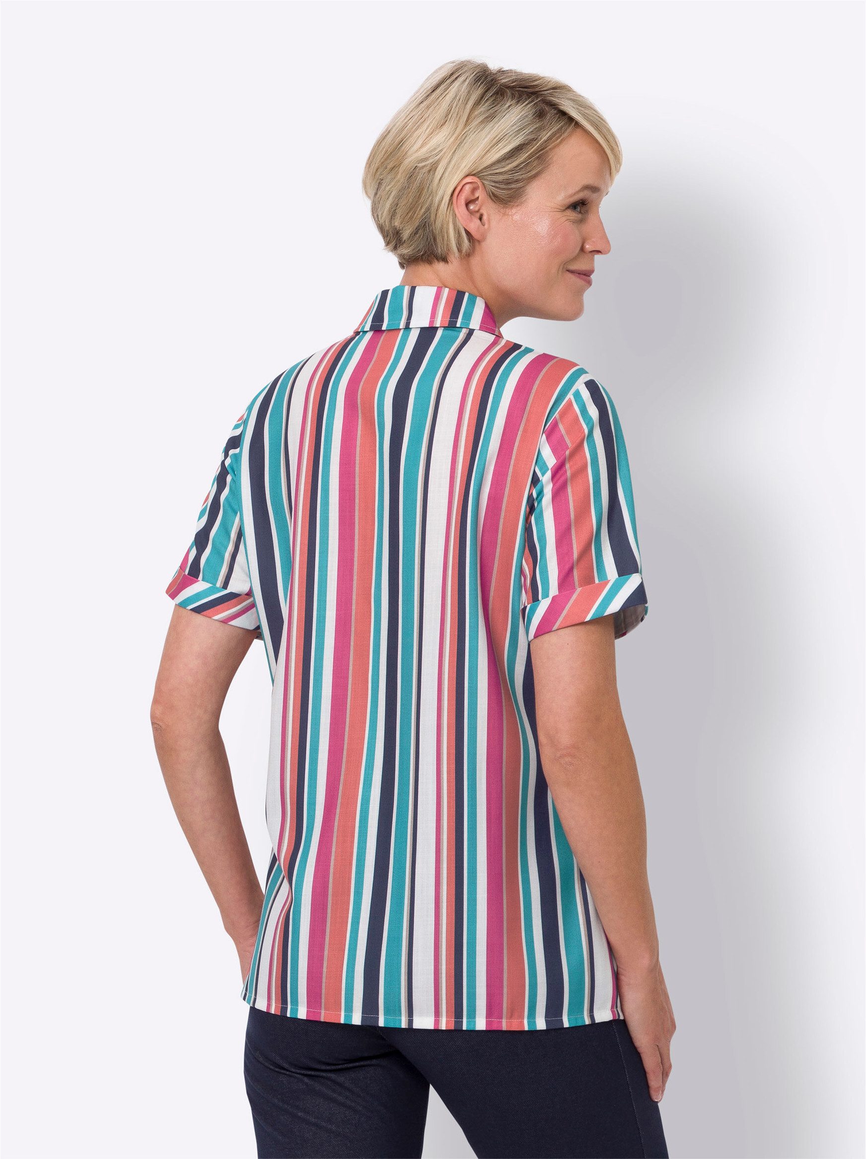 Sieh an! Klassische Bluse Hemdbluse .