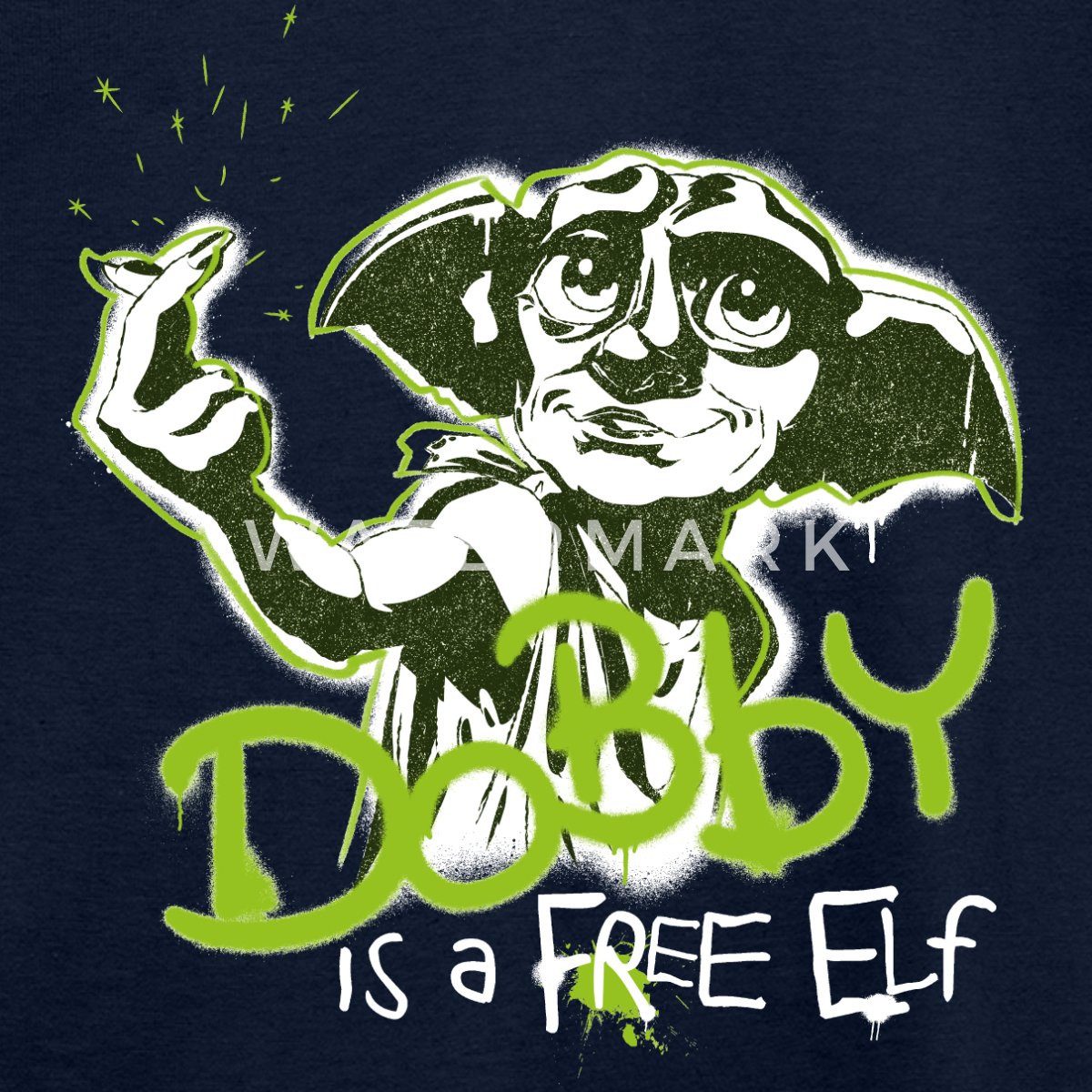 Spreadshirt T-Shirt Harry Potter Spruch Dobby Ist Ein Freier Elf Kinder T-Shirt (1-tlg)