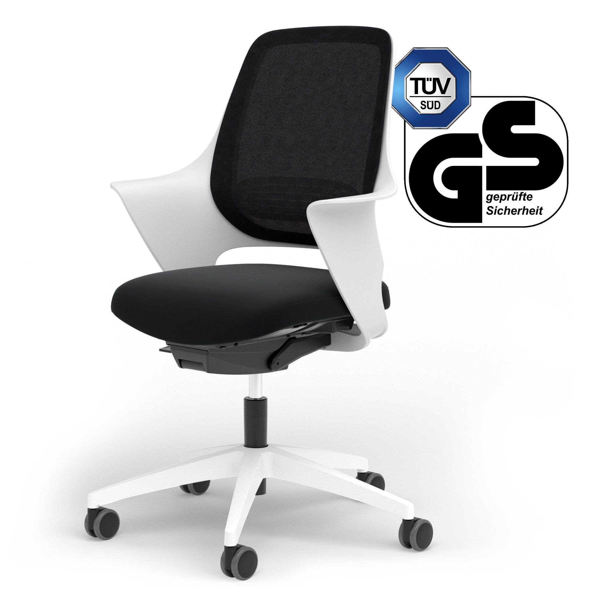 Ergotopia Bürostuhl WellBack ergonomischer Schreibtischstuhl mit Synchronmechanik