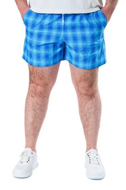 Authentic Klein Badeshorts Herren Badeshorts in marine & blau kariert von Normal- bis Übergrößen