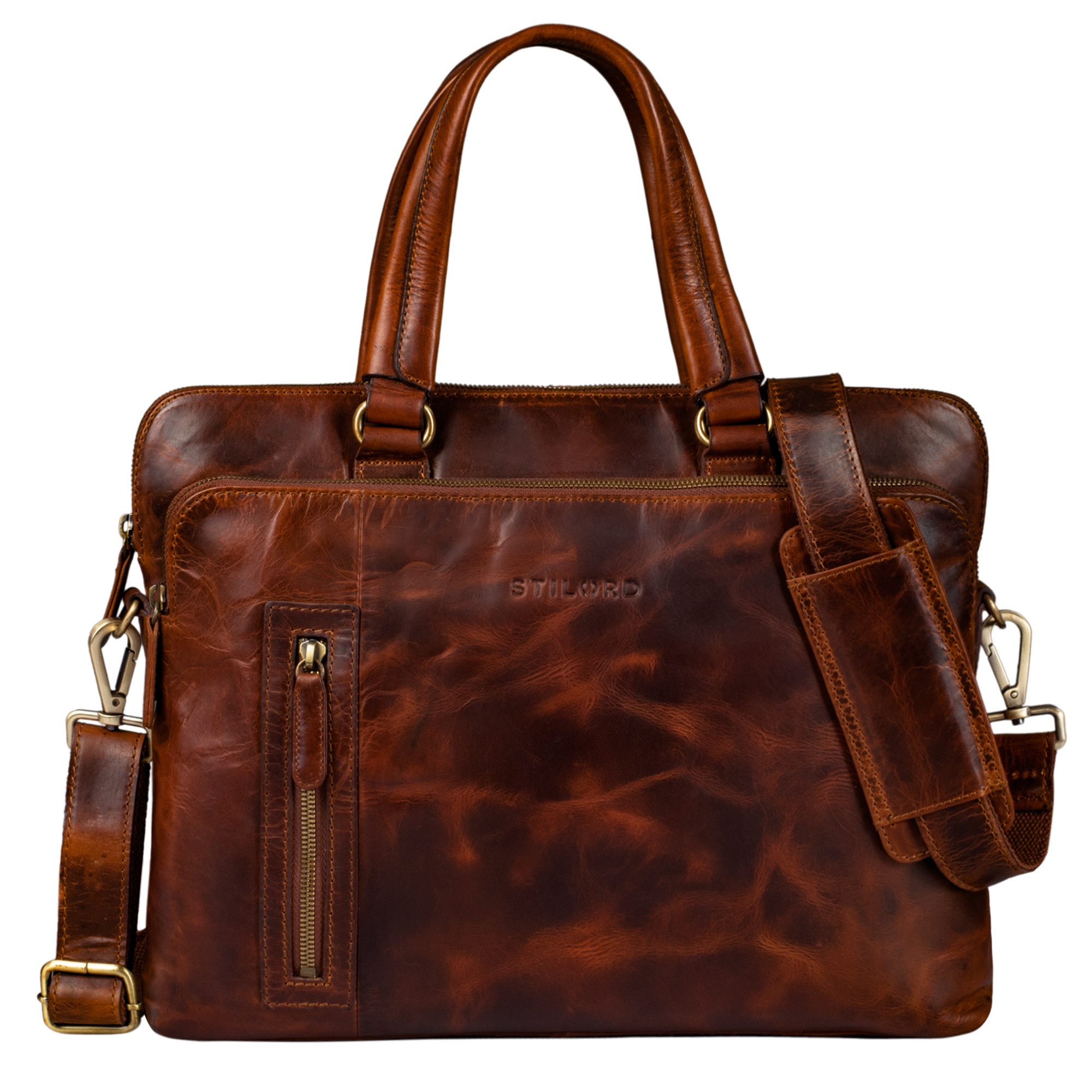 Handtasche "Lory" Aktentasche Damen Leder