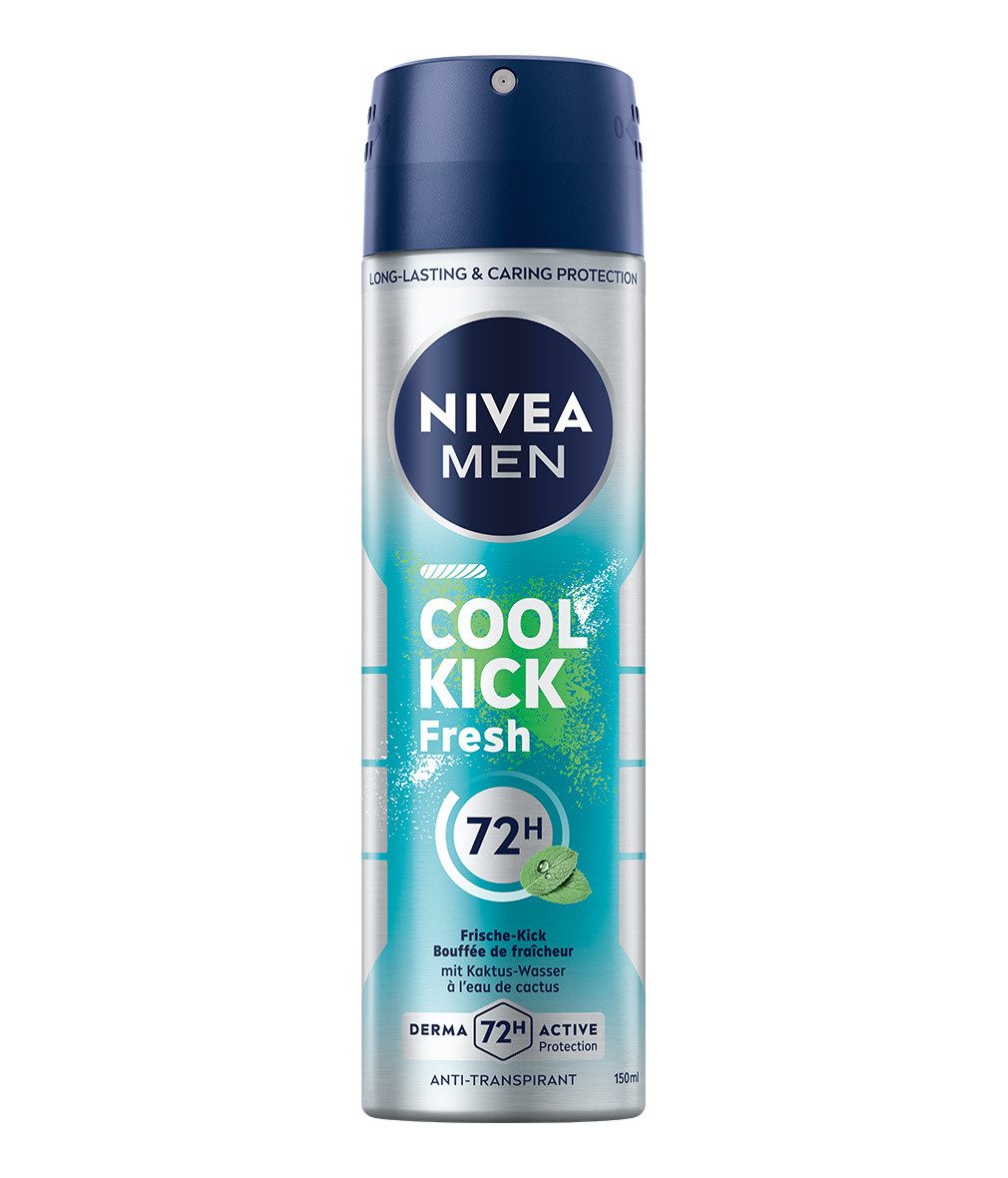 Nivea Men Deo-Spray Men Cool Kick Fresh Deo Spray 6 x 150 ml, 6-tlg.