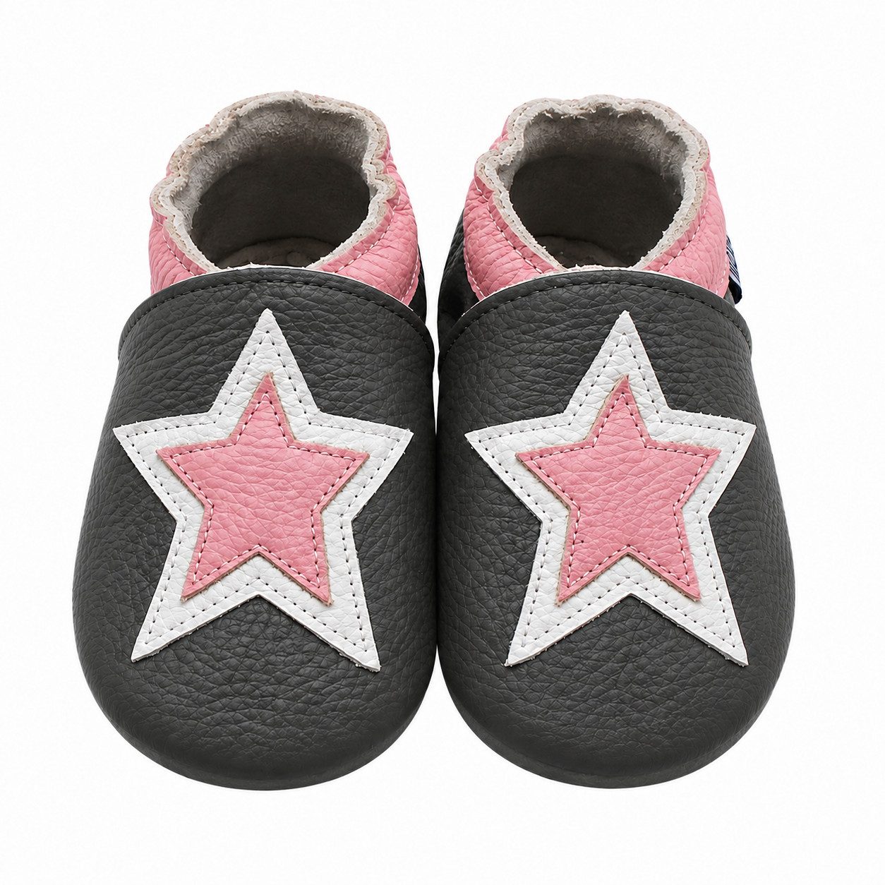 Mejale Weiche Leder Krabbelschuhe Lauflernschuhe 100% Leder Hausschuh Rutschfestes