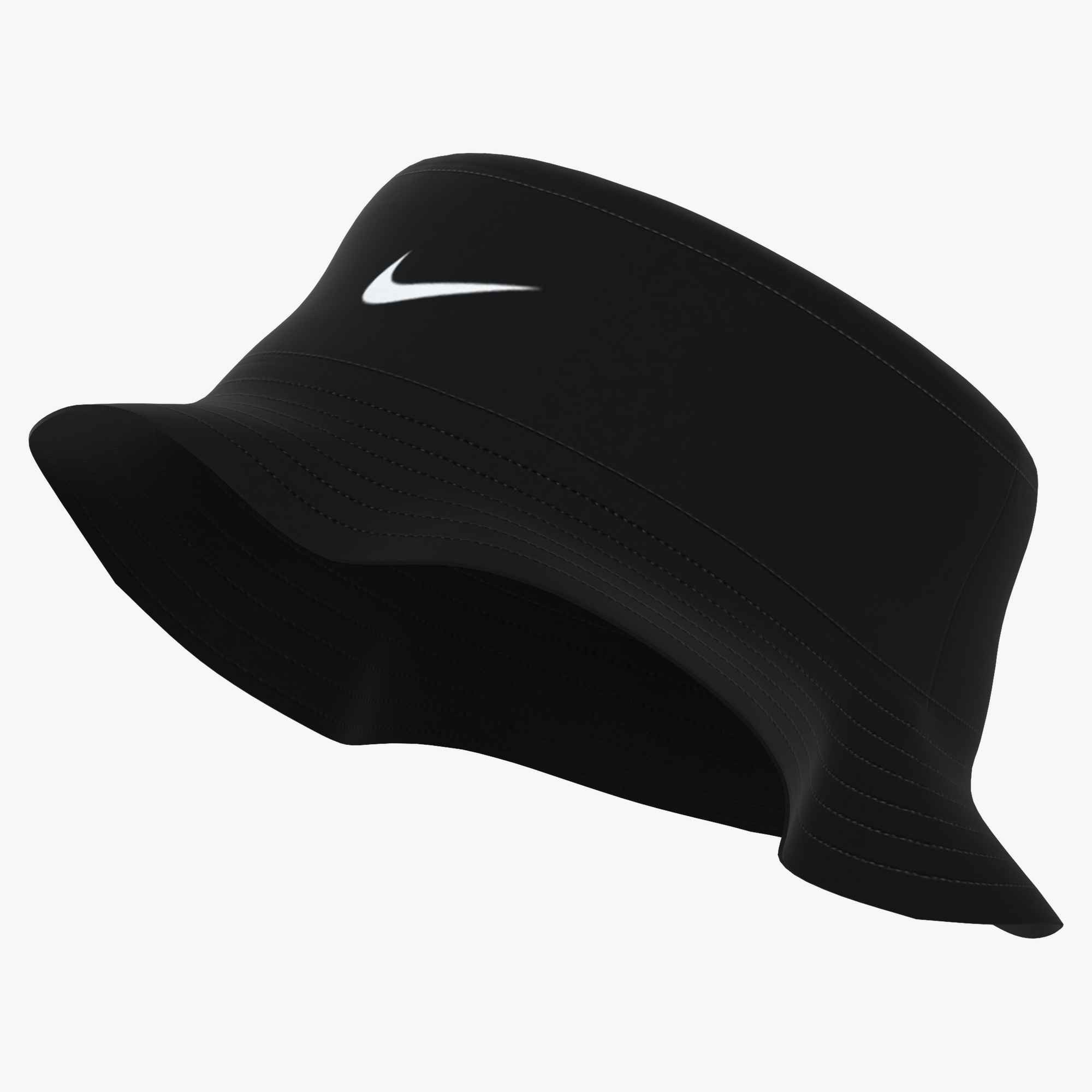 Nike Sportswear Fischerhut U NK APEX BUCKET SQ SWSH L aus gewebtem Twill-Material, mit umlaufendem Schirm, Handwäsche