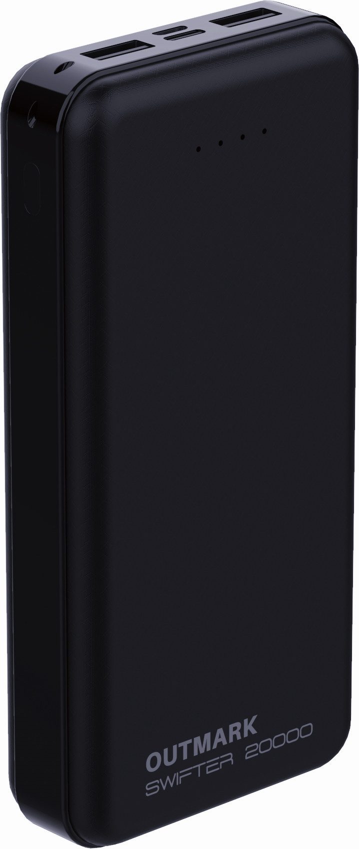OUTMARK SWIFTER 20.000mah, 2x USB-A Ausgang, 1x USB-C Ladeeingang Akku Powerbank 20000 mAh, Fast Charge 2 x 2,4A