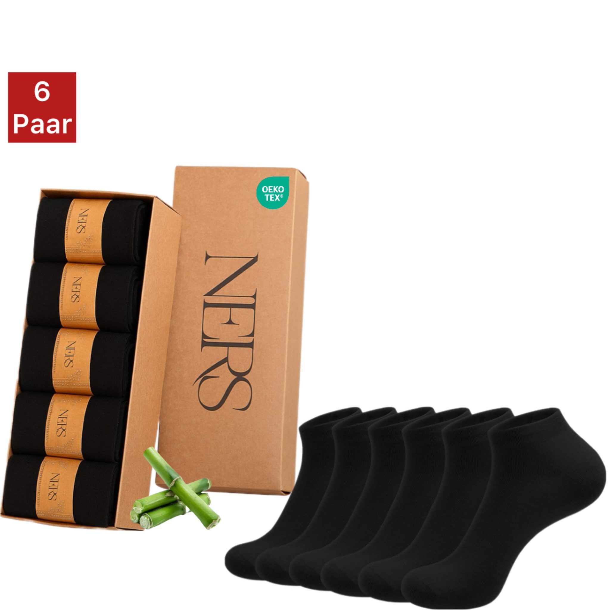 NERS Sneakersocken 6 Paar aus Bambus günstig online kaufen
