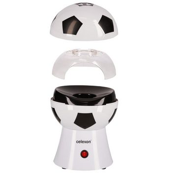 Celexon Popcornmaschine SoccerPop SP10, 20x20x29 cm, 1200 Watt, Füllmenge 60g, Weiß