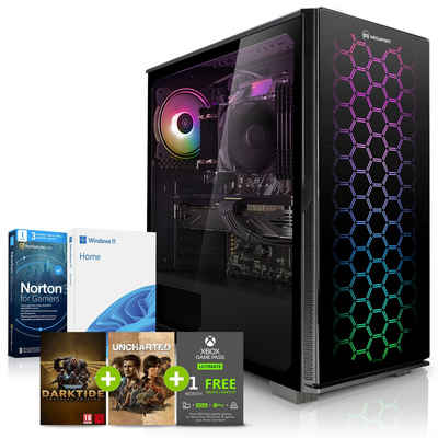 Megaport Gaming-PC (AMD Ryzen 5 5600X 6x3.7 GHz, GeForce RTX 3070, 16 GB RAM, 1000 GB SSD, Windows 11, WLAN)
