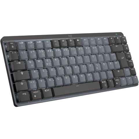Logitech MX Mechanische kabellose Mini-Tastatur mit Beleuchtung Tastatur (Linear)