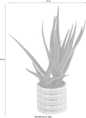 Kunstpflanze Auvergno Aloe, Guido Maria Kretschmer Home&Living, Höhe 40 cm, Sukkulente, im Topf