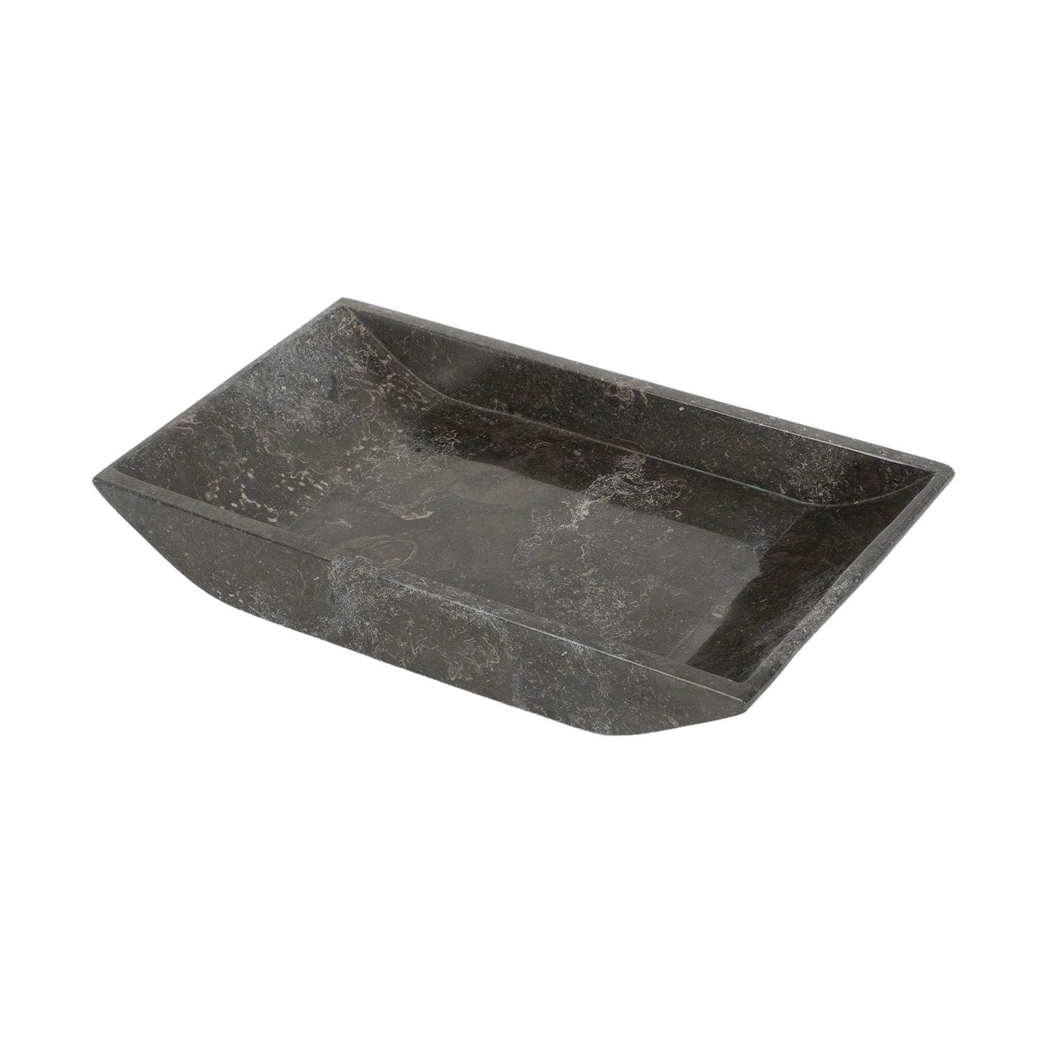 wohnfreuden Dekoschale Marmor Ablageschale schwarz rechteckig 30 cm, 1287 günstig online kaufen