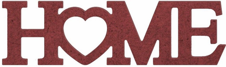 MDF Holzbuchstaben »Home mit Herz«, 52/15 cm | OTTO