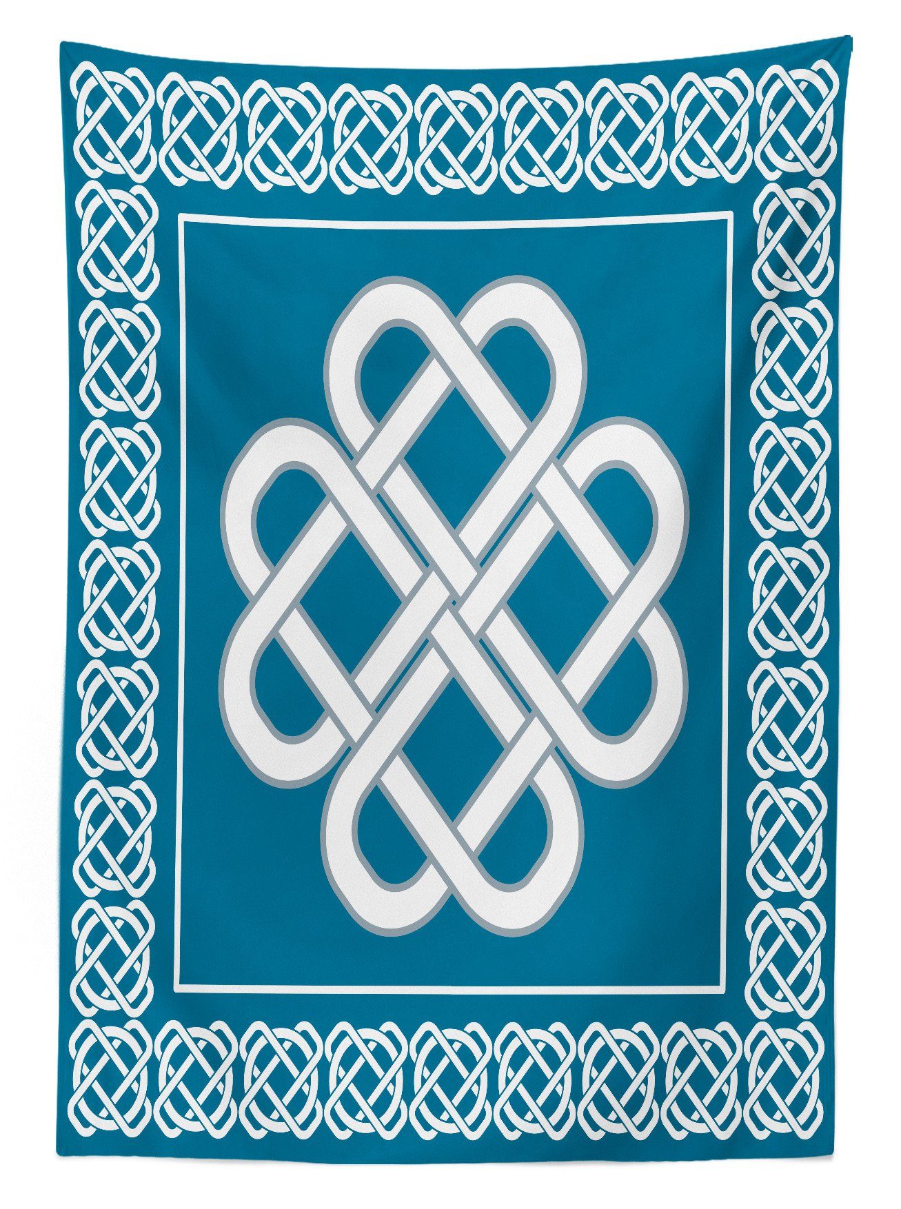 Abakuhaus Tischdecke Farbfest Klare Celtic-Liebes-Knoten Waschbar Bereich den Farben, Für geeignet Außen irisch