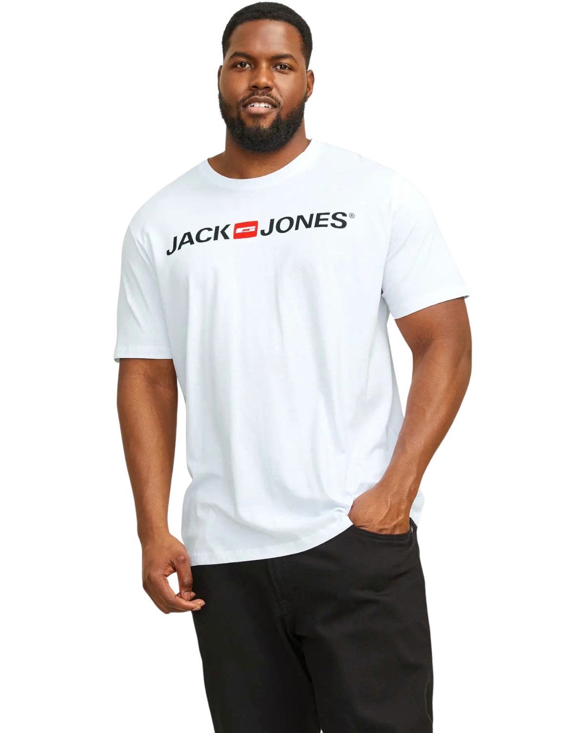 Jack & Jones PlusSize Print-Shirt (Spar-Set, 3er-Pack) Big Size Shirt Übergrößen Shirt