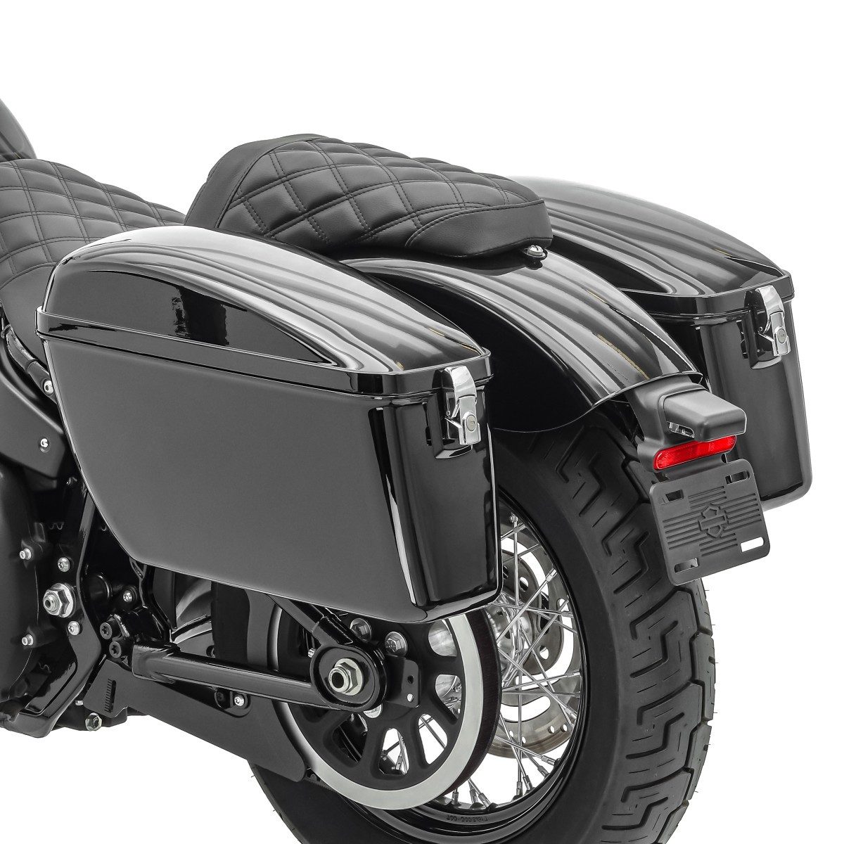 Craftride Koffer Seitenkoffer für Chopper, Cruiser und Custombikes Dallas je 20 Liter s