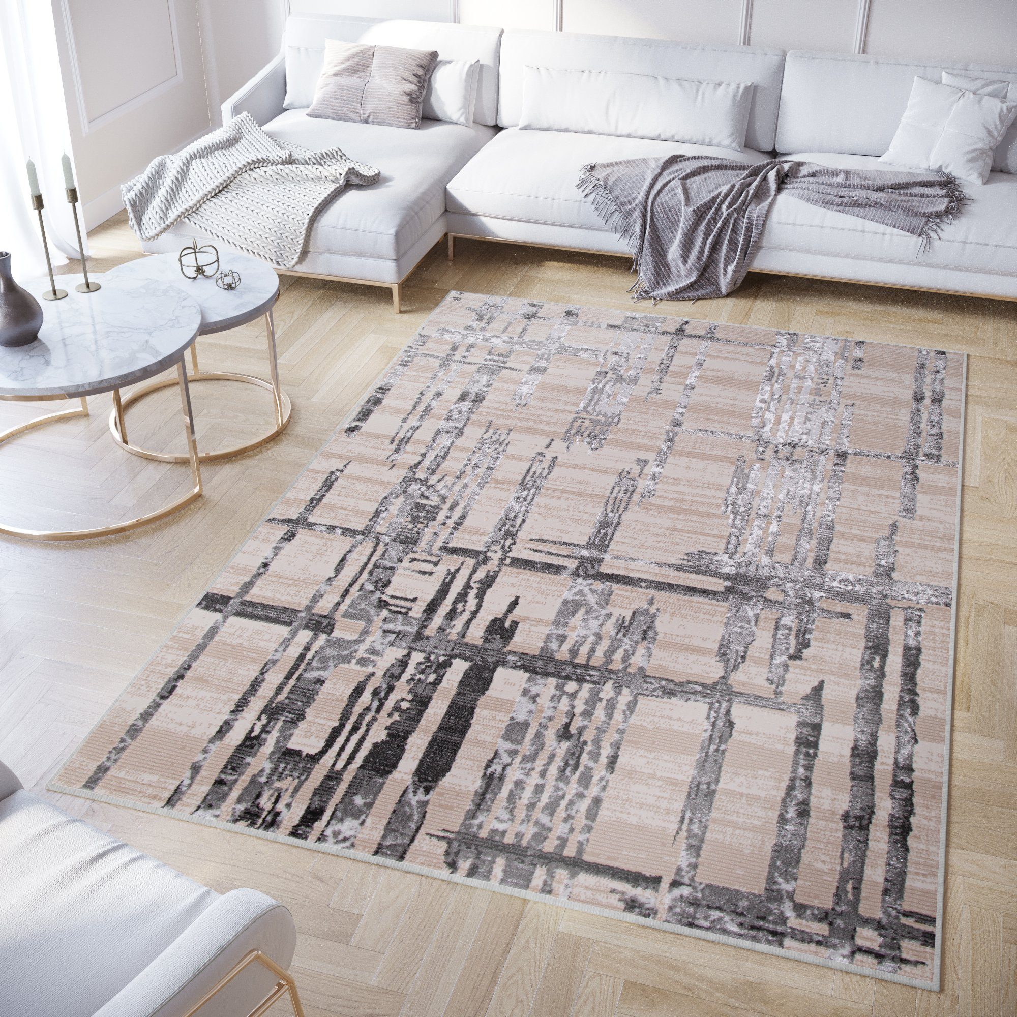 Tapiso Teppich CRYSTAL, rechteckig, Höhe: 8 günstig online kaufen