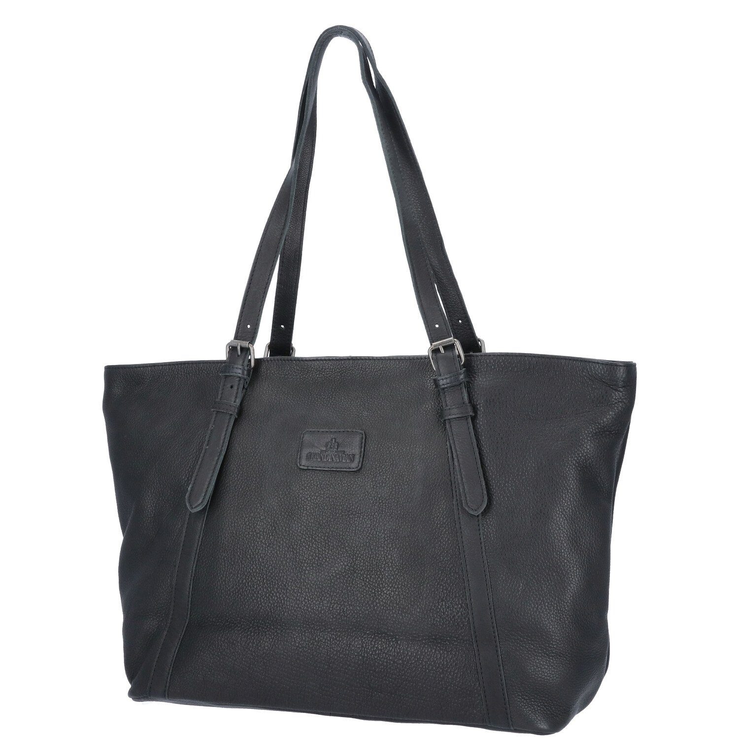 The Skandinavian Brand Umhängetasche The Skandinavian Brand Damen Leder Tasche, Shopper schwarz (1-tlg)