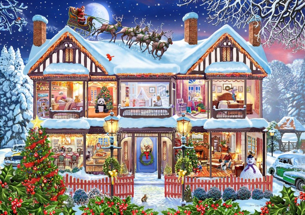 Bluebird Puzzle Puzzle Weihnachtshaus, Puzzleteile