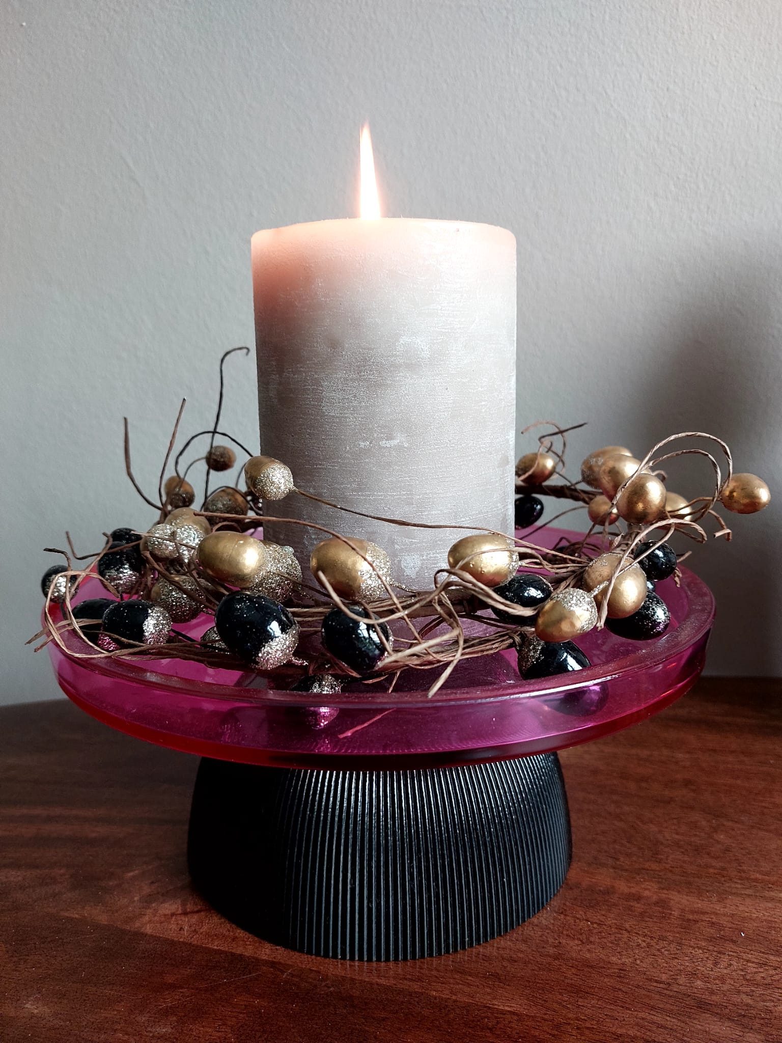 Vosteen Tischkranz Herbstkranz modern Wanddeko Türkranz gold oder schwarz, günstig online kaufen