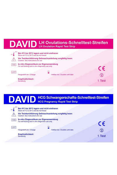 David Ovulationstest 30 x David Ovulationstest 10miu/ml + 5 SW Streifen