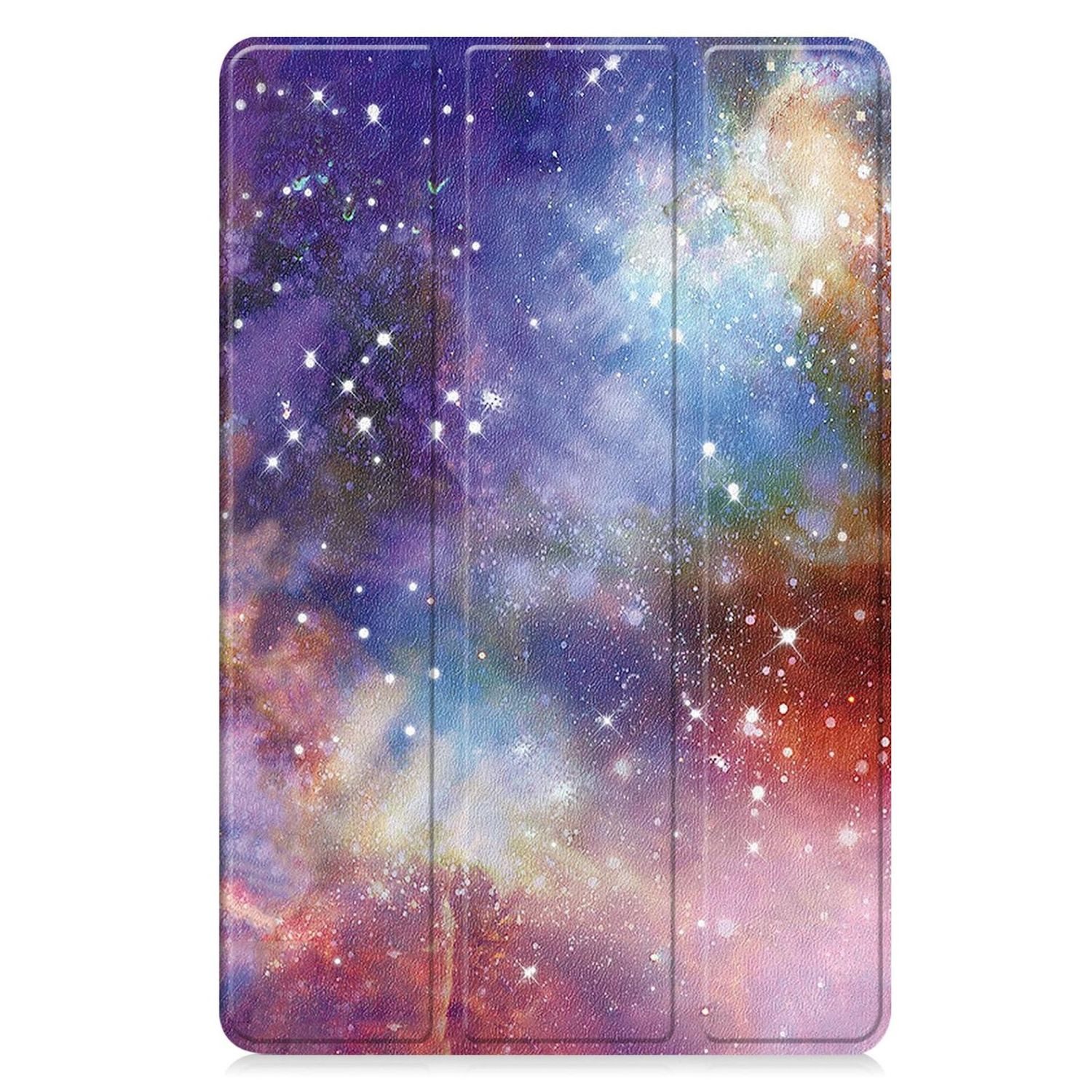Wigento Tablet-Hülle Für Xiaomi Redmi Pad 2 Pro 12.1" 3folt Wake UP Smart Hülle Milchstraße, Milchstraße Design, 3-Fold Standfunktion