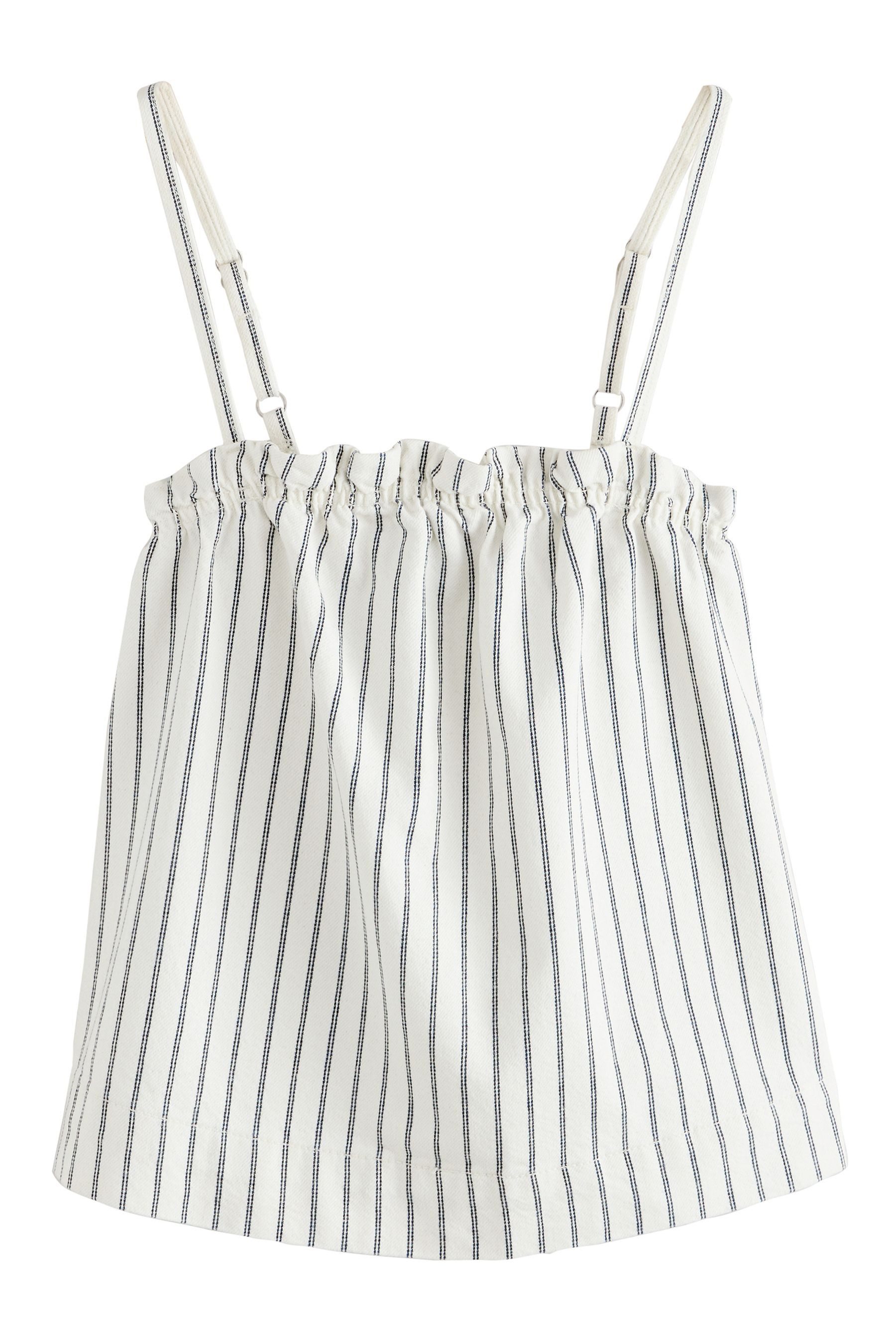 Next Jeanshemd Denim-Top in Riemenoptik (1-tlg)