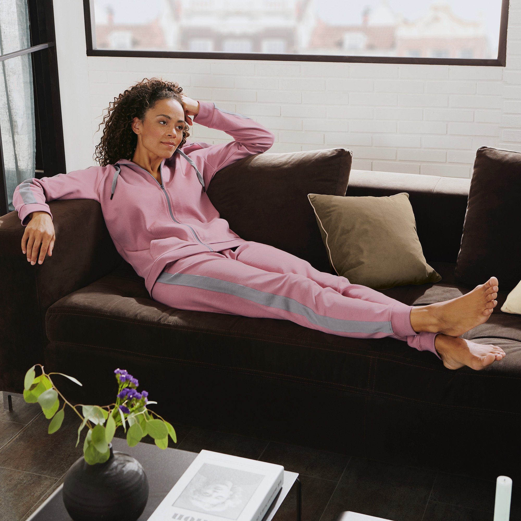 Erwin Müller Sweatjacke Damen-Freizeitjacke Uni