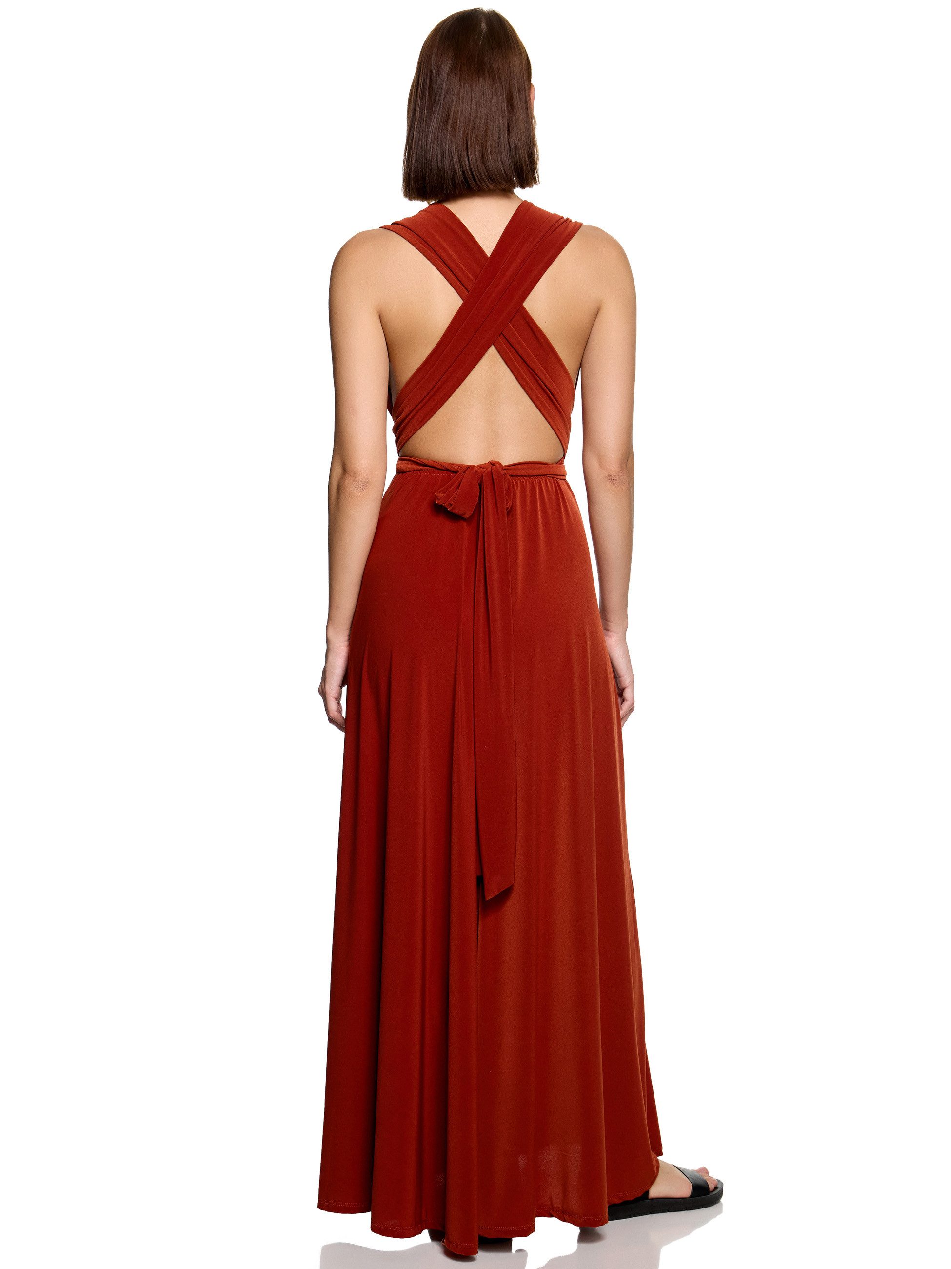 Worldclassca Abendkleid Worldclassca Abendkleid Partykleid Lang mit Schlitz Sommerkleid Maxikleid Cocktailkleid Wickelkleid Elegant Schulterfrei Ärmellos