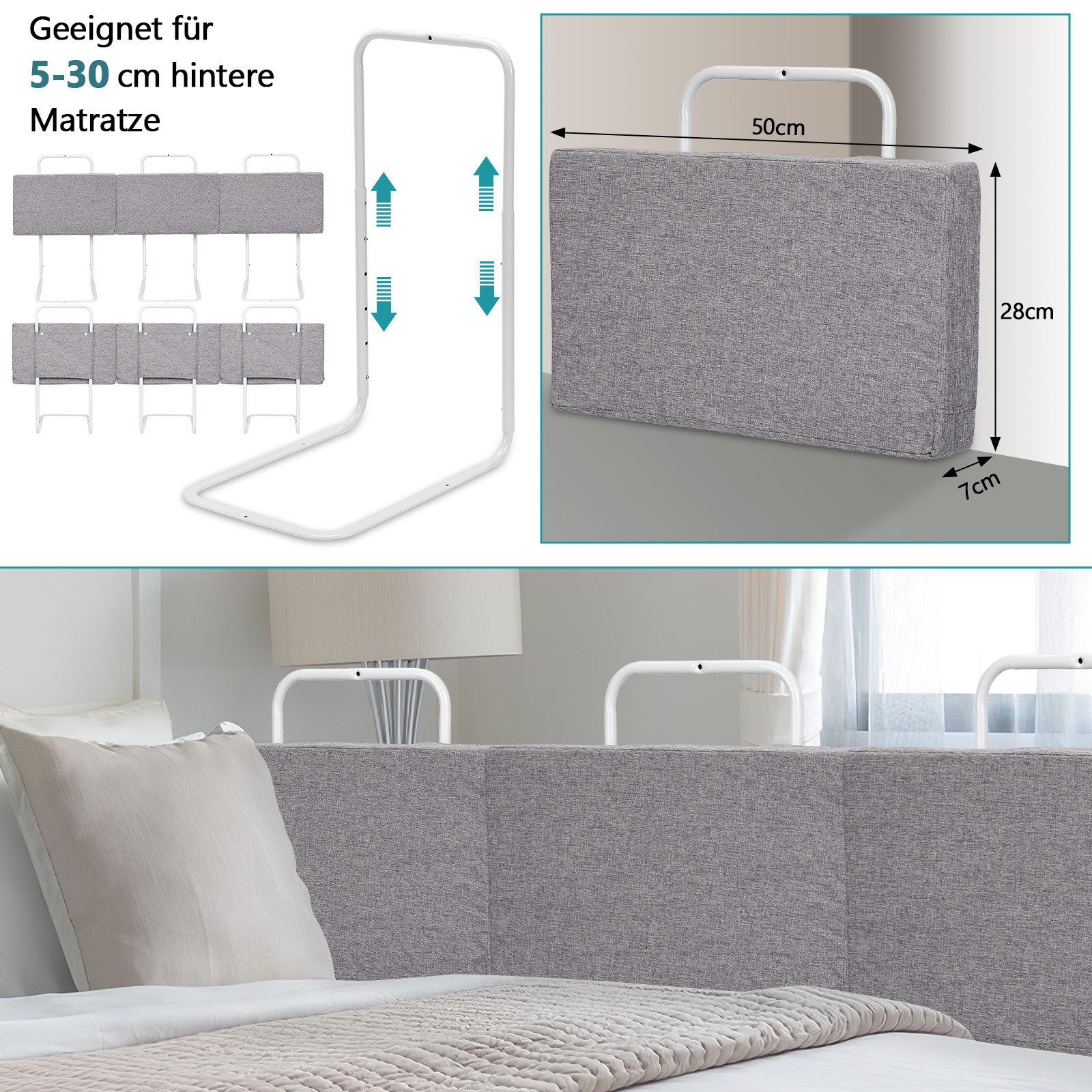 Clanmacy Bettschutzgitter Bettgitter Bettschutzgitter Kinder Verstellbares günstig online kaufen