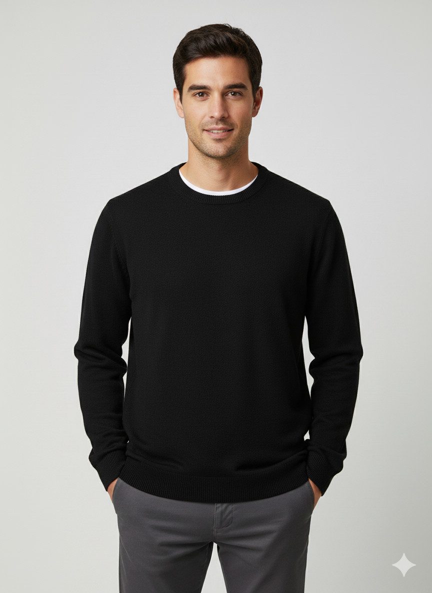 Selected Rundhalspullover SLHZREG-KRIS KNIT LS CREW NECK D