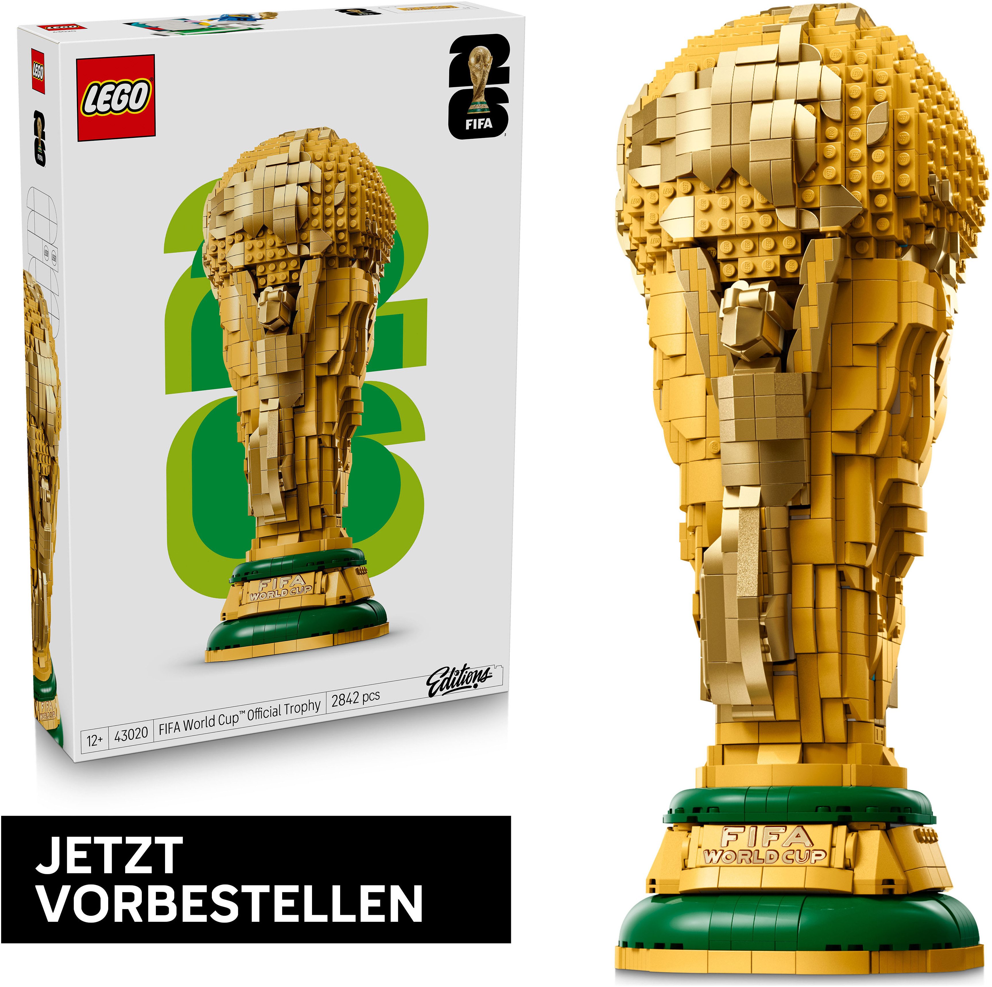 LEGO® Offizieller Pokal der FIFA Fußball-Weltmeisterschaft (43020) Konstruktionsspielsteine, (2842 St), LEGO Editions Sports