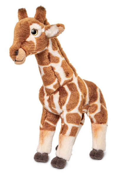 Uni-Toys Kuscheltier Giraffe, stehend - 30 cm (Höhe) - Plüsch-Giraffe - Plüschtier, zu 100 % recyceltes Füllmaterial