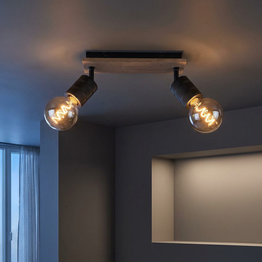 GLOBO LIGHTING Deckenspot, Leuchtmittel nicht inklusive, Spotleuchte Wohnzimmerlampe Deckenleuchte 2 flammig
