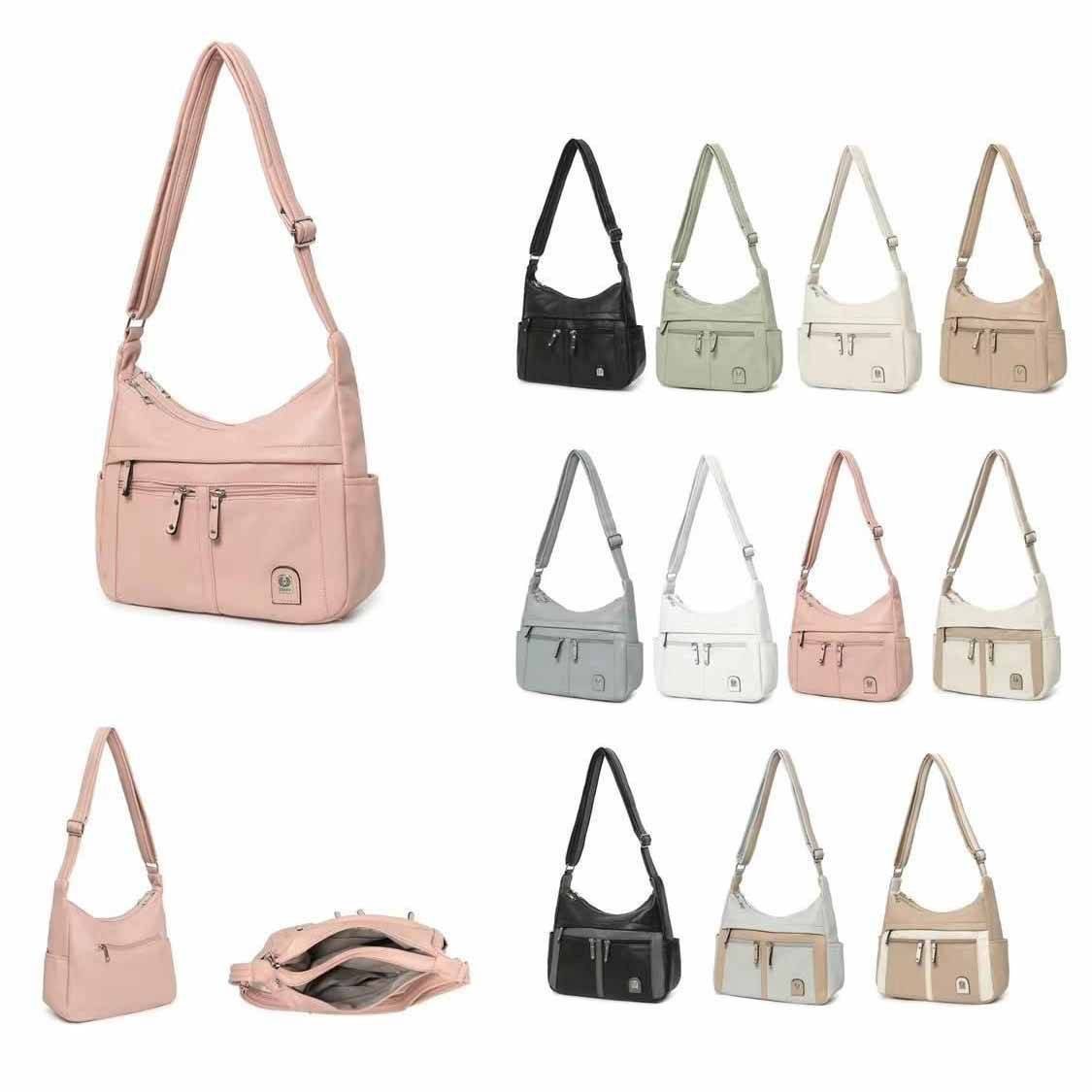 ITALYSHOP24 Schultertasche Damen Tasche Vintage Shopper Umhängetasche Handt günstig online kaufen