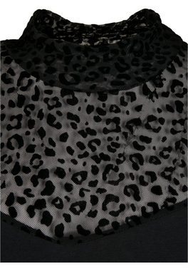 URBAN CLASSICS Shirtkleid Urban Classics Damen Ladies Flock Lace Turtle Neck Dress (1-tlg)