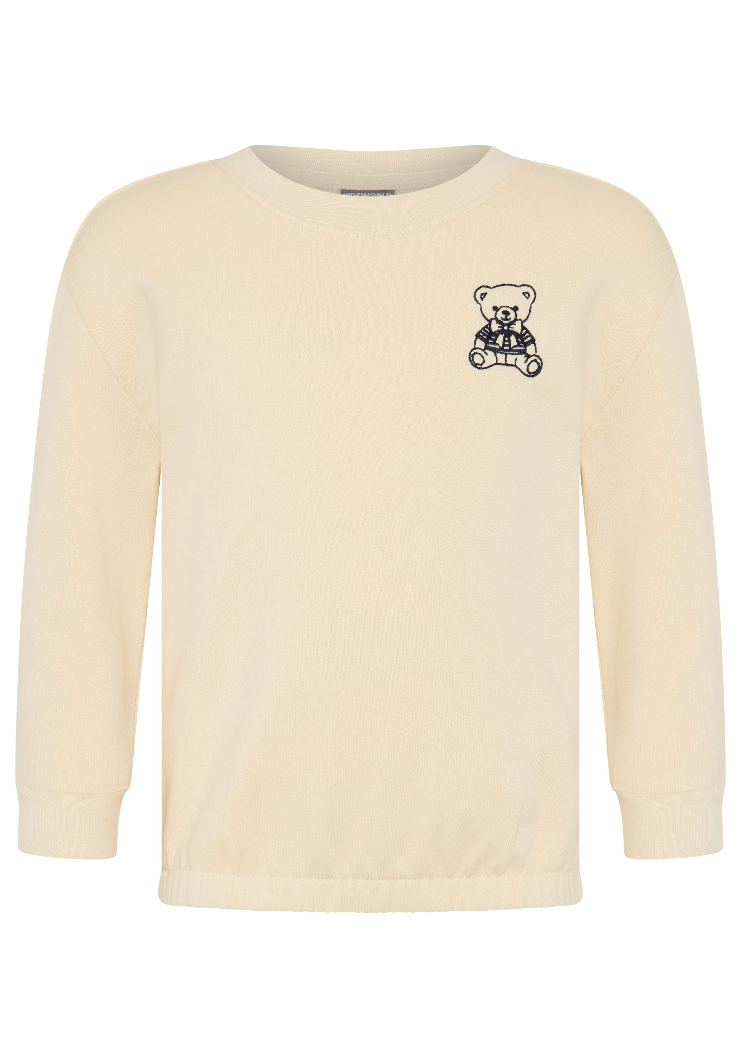 KIDSWORLD Sweatshirt Modisches Sweatshirt mit Bär-Stickerei mit Rippbündchen an Ärmeln und Ausschnitt. € 19,99, (€ 19,99 pro 1 Stk).