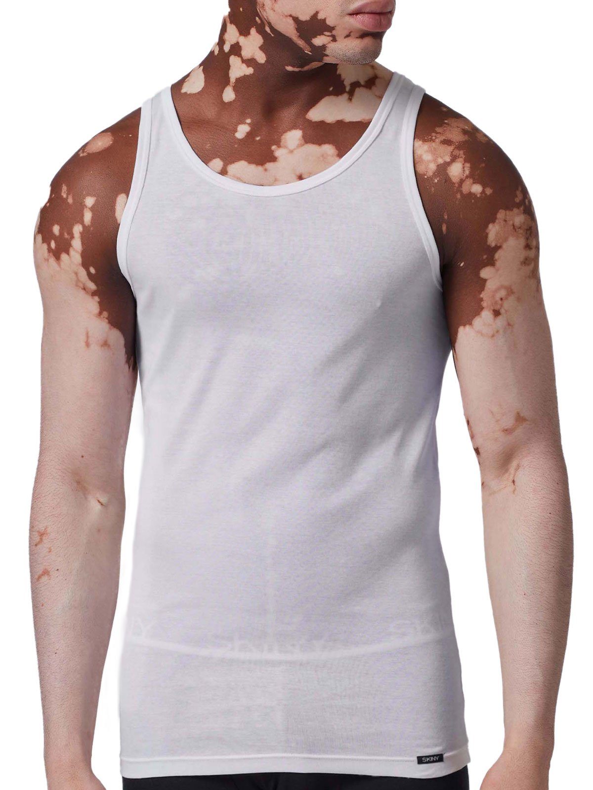 Skiny Achselhemd Herren Tank Top 2er Pack Shirt Multipack (Packung, 2-St) -