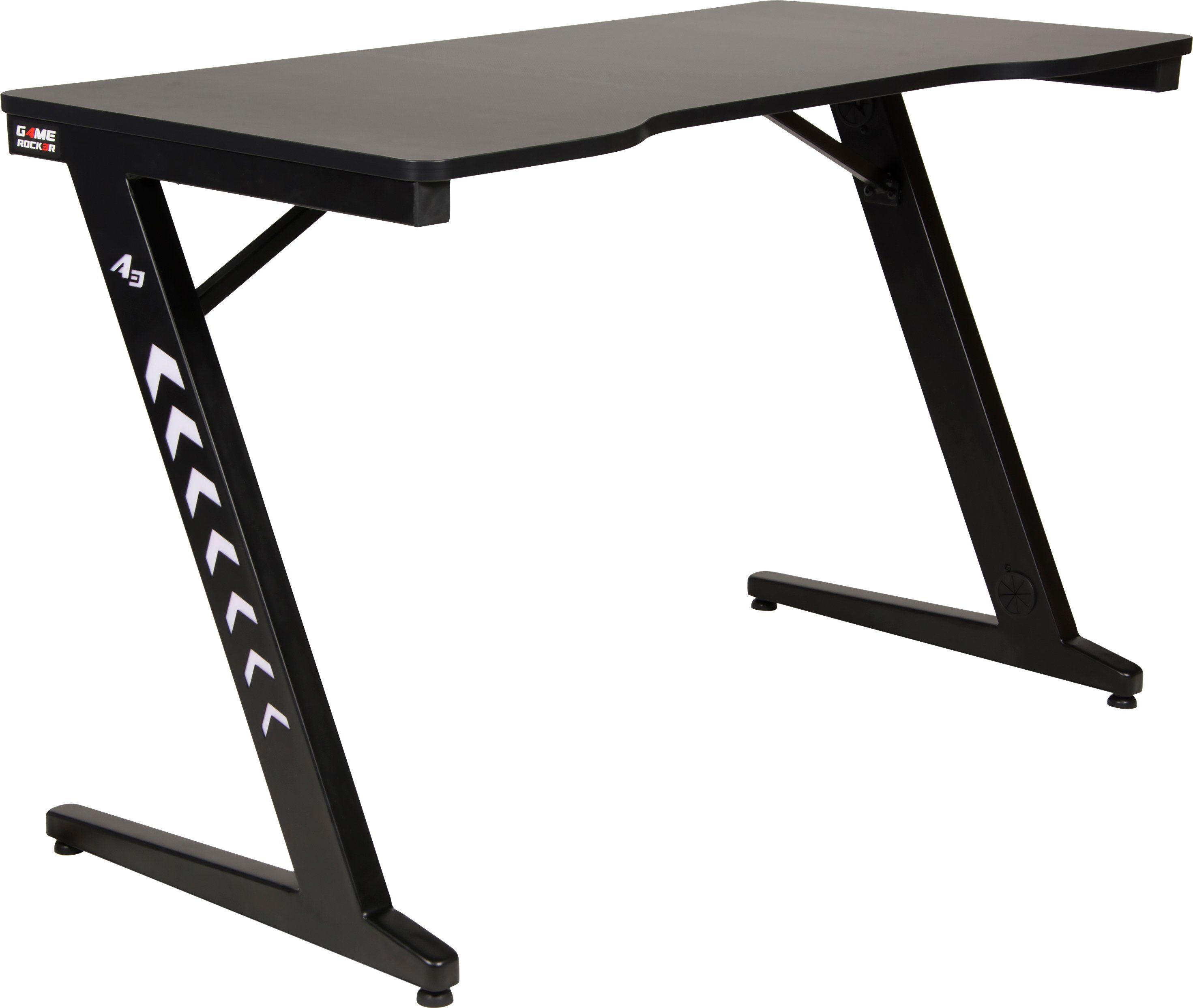 Duo Collection Gamingtisch Game-Rocker, Breite 120 cm, LED-RGB Beleuchtung,  inkl. LED-Beleuchtung mit Fernbedienung