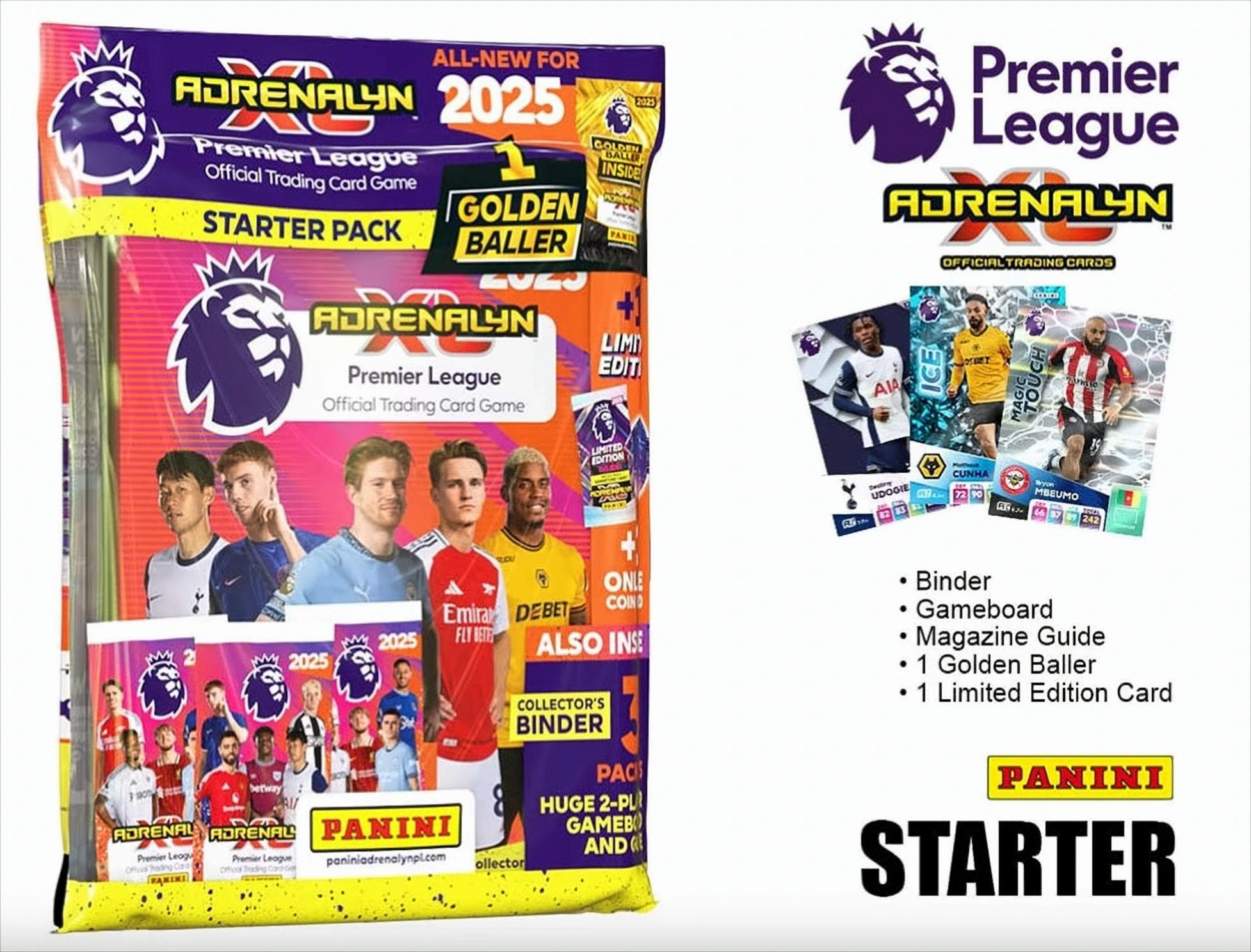 Panini Sammelkarte 2025 Premier League Adrenalyn XL Starter