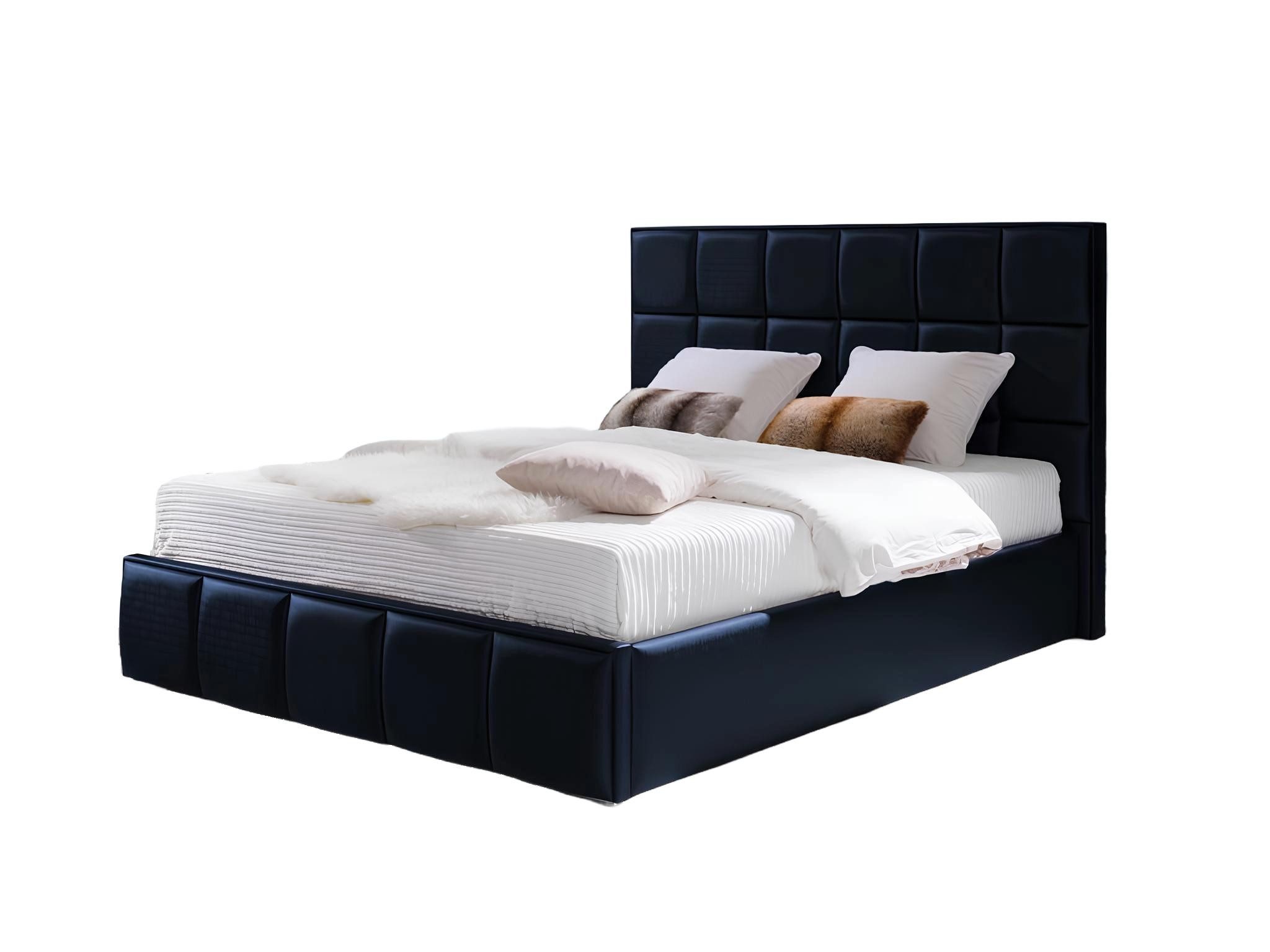 Polsterbett Luxuriöses Samt-Bett in Chesterfield-Optik für elegantes Schlafzimmer