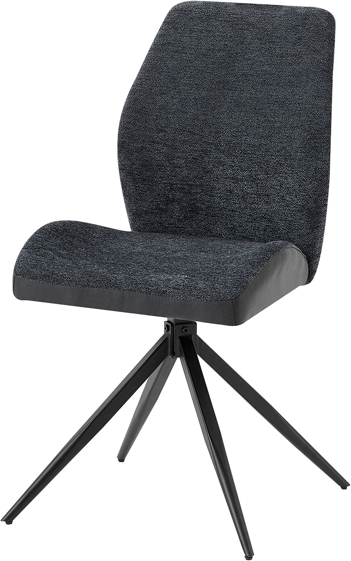 byLIVING Esszimmerstuhl Snap 2er-Set (Set, 2 St), mit 360 Grad Drehfunktion, Vintage Mikrofaser und Boucle Stoff