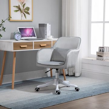 Vinsetto Schreibtischstuhl Bürostuhl Höhenverstellbar mit Vibrationsfunktion