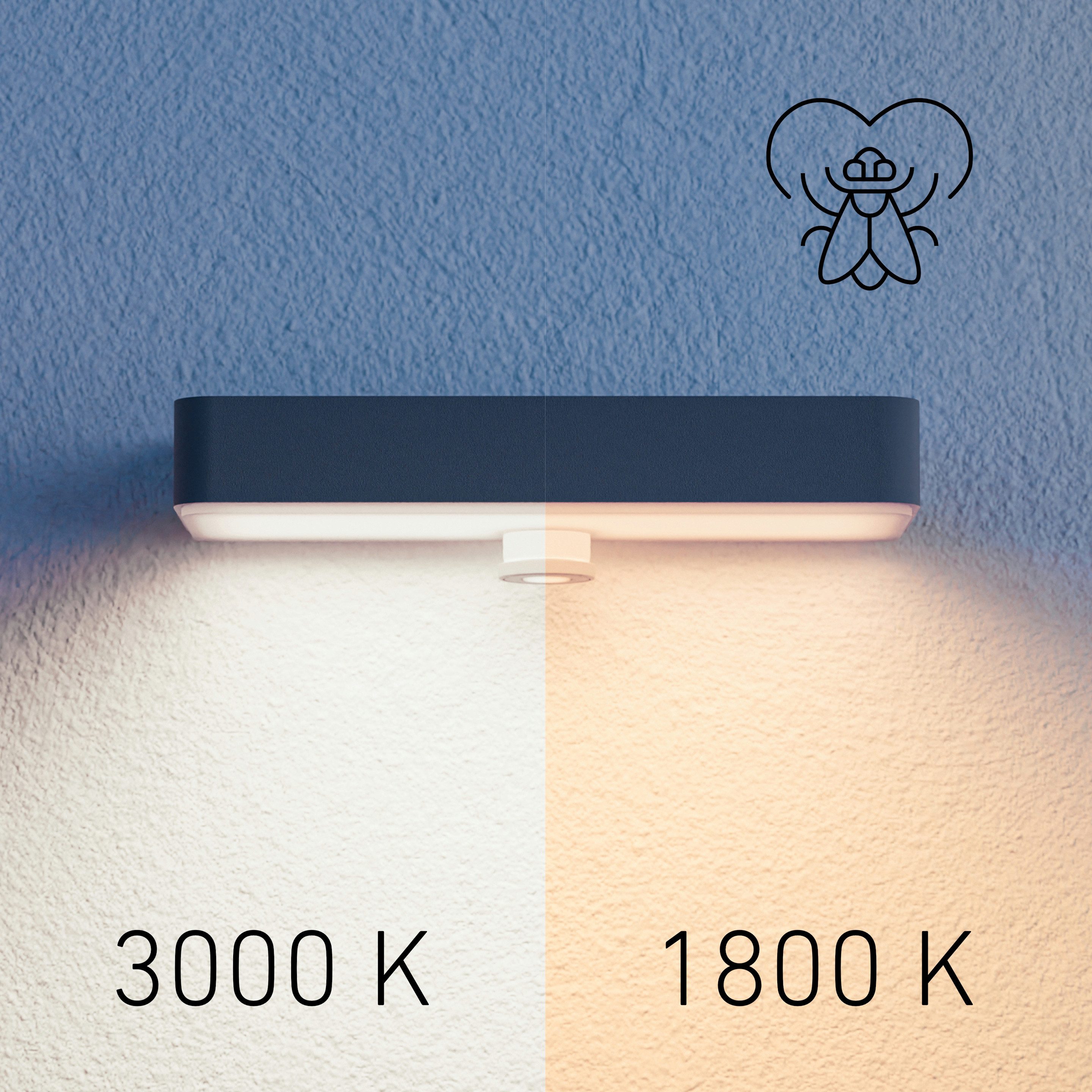 steinel LED Solarleuchte XSolar SOL-O S, Amberlight mit Bewegungsmelder, LED fest integriert, Lichtfarbe: Amber/Bernstein