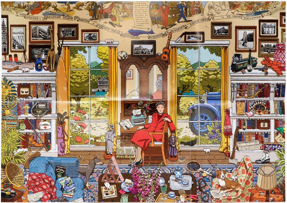 Christie, Die der Agatha in Laurence Europe 1000 Puzzleteile, Puzzle King Made Welt